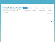 Tablet Screenshot of precisionairsolutionsllc.com